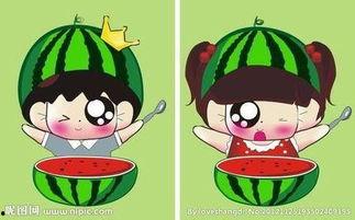 吃瓜女孩情头,吃瓜女孩的浪漫情头故事